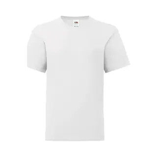 Fruit Of The Loom Iconisch T-shirt Kinderen / Kinder (Wit)