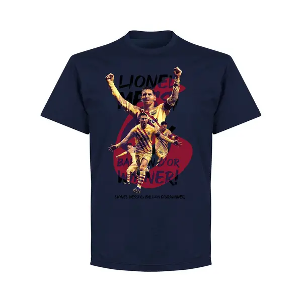Retake Messi Ballon D'Or 2019 T-Shirt - Navy - L thumbnail