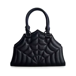 Banned - Sirin Handtas - Zwart - Spinnenweb Handtas - (bxhxd) Ca. 28cm X 17cm X 8cm