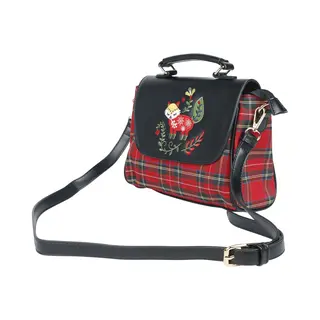 Banned Retro Scandi Fox Handbag Black Multicolour