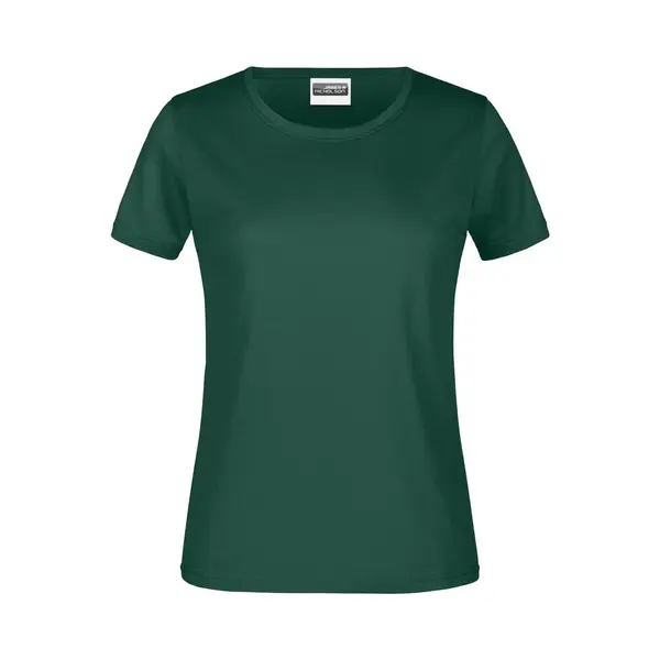 James & Nicholson James And Nicholson Dames/dames Ronde Hals Basic T-Shirt (Donkergroen) thumbnail