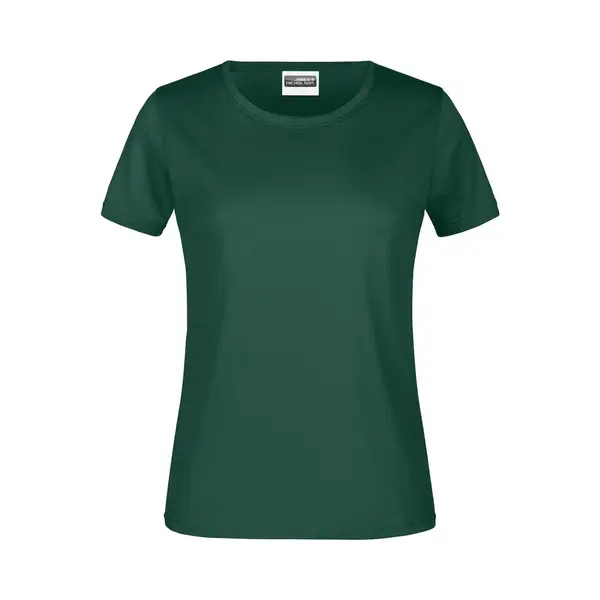 James & Nicholson James And Nicholson Dames/dames Ronde Hals Basic T-Shirt (Donkergroen) thumbnail