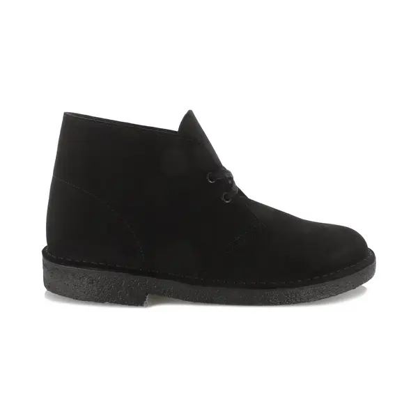 Clarks For Man. 26155480 Desert Leather Boots Black (43), Flat, Suede, Laces, Casual thumbnail