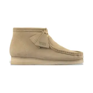 Clarks Für Herren. 26155516 Wallabee Beige Lederstiefeletten (45.5), Wohnung, Wildleder, Schnürsenkel, Lässig