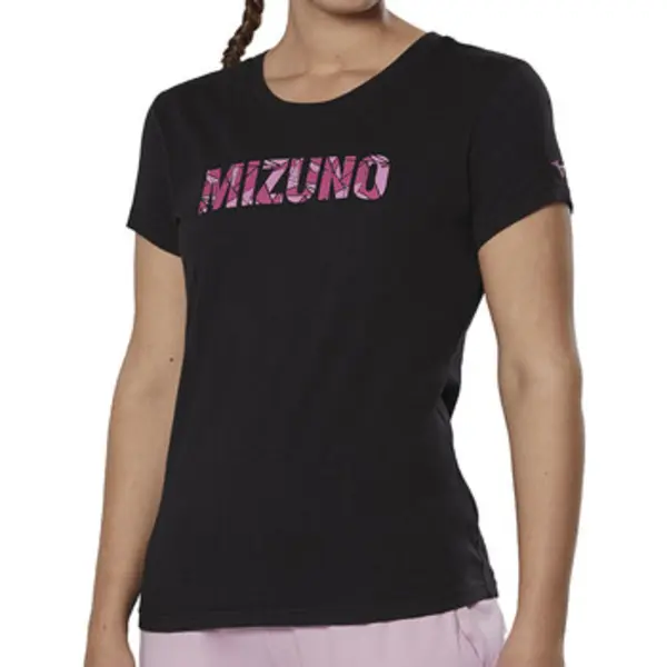 Mizuno, Damen, Sportshirt, Athletic Tee W (S), Schwarz, S thumbnail