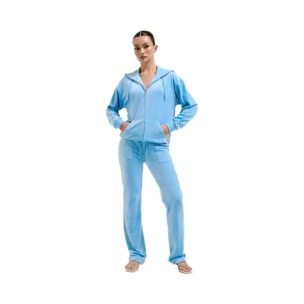 Juicy Couture Juicy Couture Robertson Zip Through Hoodie With Zip Blauw - Maat Xl thumbnail