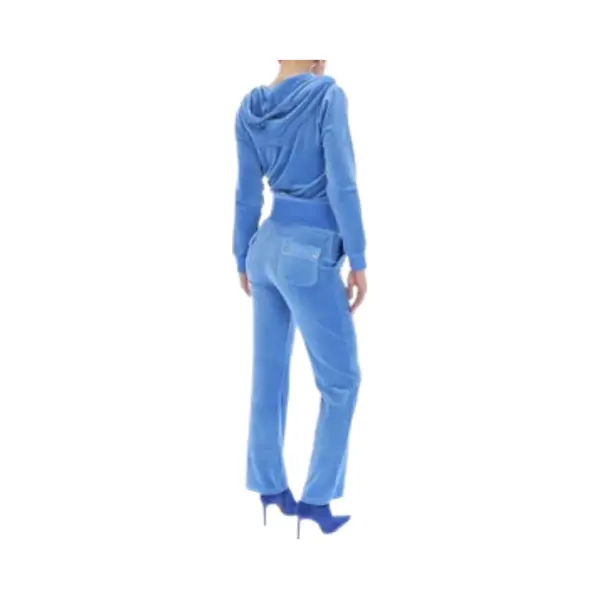 Juicy Couture Juicy Couture Del Ray Straight Leg Track Pant With Pocket Blauw - Maat Xl thumbnail