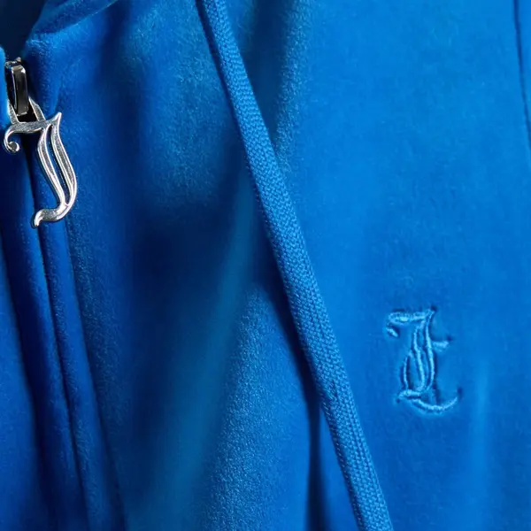 Juicy Couture Juicy Couture Robertson Zip Through Hoodie With Zip Blauw - Maat Xs thumbnail