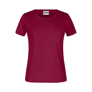 James & Nicholson James And Nicholson Dames/dames Ronde Hals Basic T-Shirt (Wijn)