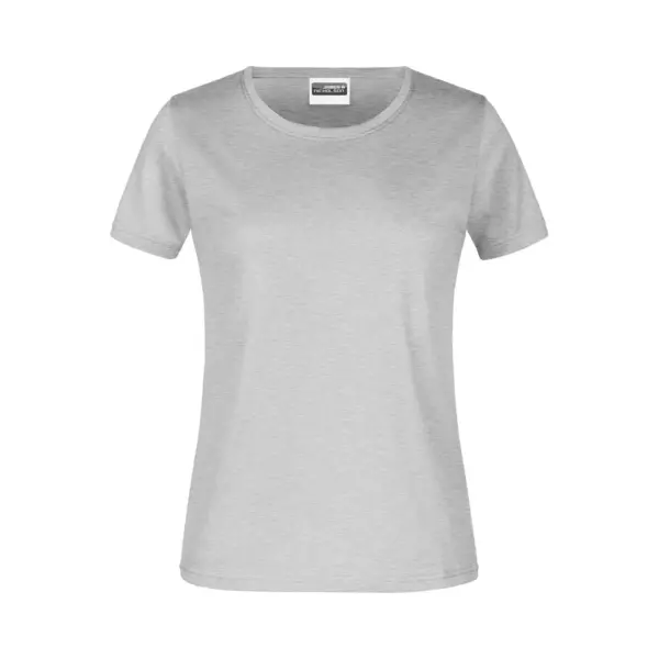 James & Nicholson James And Nicholson Dames/dames Ronde Hals Basic T-Shirt (Grijze Heide) thumbnail