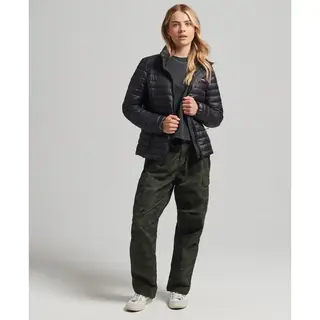 Superdry Code Tech Core Down Jas Zwart 2XS Vrouw