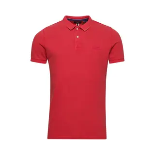 Superdry Herren Destroyed Polohemd Himbeere Pink M