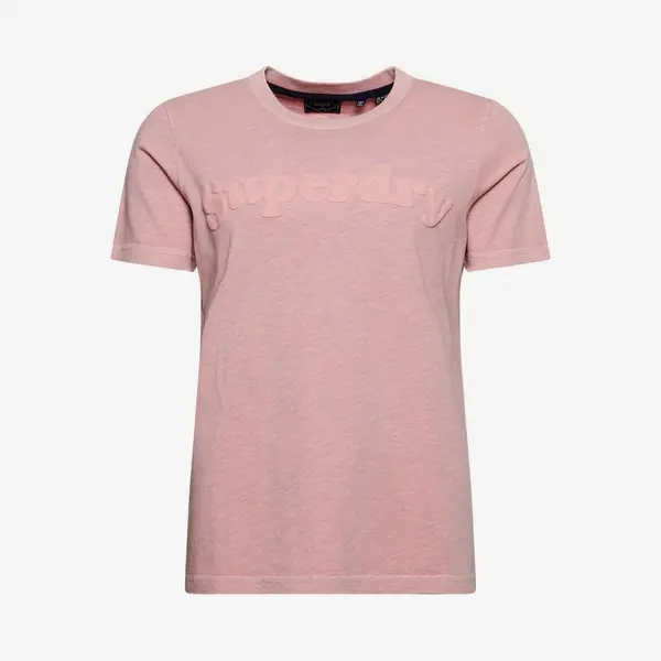 Superdry Cooper Classic 70s Damen T-Shirt Rosa - S thumbnail
