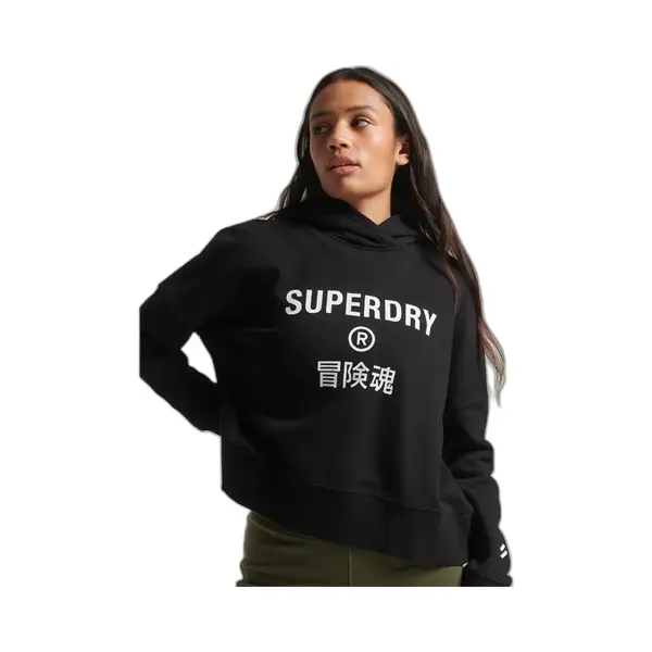Superdry Code Core Sport Crop Box Hoodie Xs thumbnail