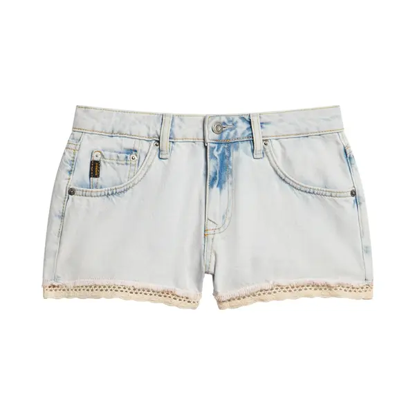 Superdry For Woman. W7110399A Denim Shorts Hot Blue (28), Casual, Organic Cotton, Sustainable thumbnail