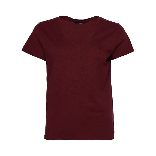 Superdry - Ruimvallend Geborduurd T-shirt Met V-hals - Dames - T-shirts thumbnail