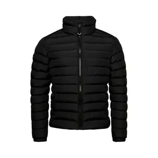 Superdry Herren Fuji Steppjacke Mit Stickerei Schwarz L