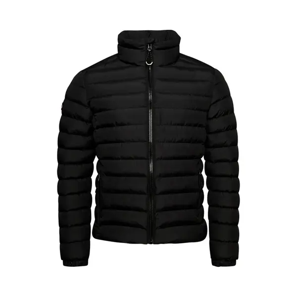 Superdry Herren Fuji Steppjacke Mit Stickerei Schwarz L thumbnail