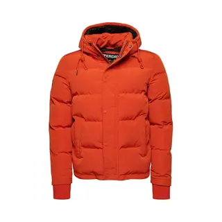 Superdry - Korte Everest Pufferjas Met Capuchon - Heren - Gewatteerde Jassen