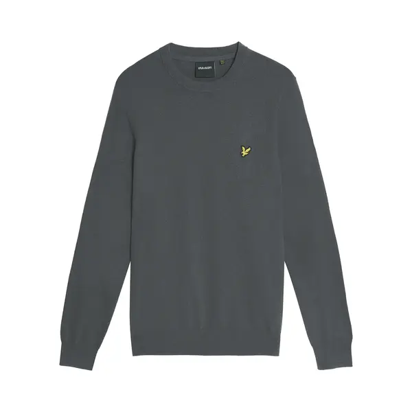 Lyle & Scott Cotton Merino Crew Neck Jumper - Shadow thumbnail