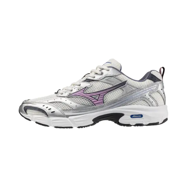 Mizuno Mxr Sportstyle Snow Weiß/Lilac Chiffon/Silber Damen/Herren Grösse 40 thumbnail