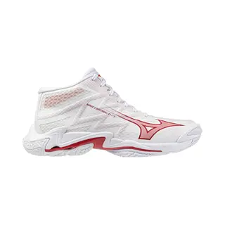 Mizuno, Vrouwen, Indoor Schoenen, Wave Lightning Elite Mid Damen (40.5), Wit, Roze