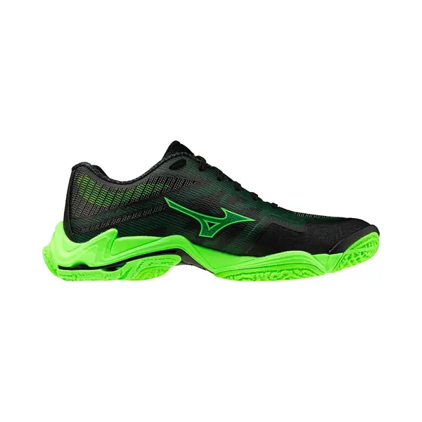Mizuno Wave Lightning Elite Volleyball Schwarz/Glowing Apple/Mandarin Orange Damen/Herren Grösse 44 thumbnail