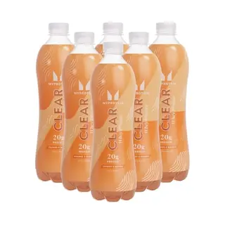 Myprotein Clear Whey Protein Drink – Orange & Mango | 20g Whey Isolate | Zero Sugar & Fat | Ready-to-Drink High-Protein Juice | 6 X 500ml Bottle