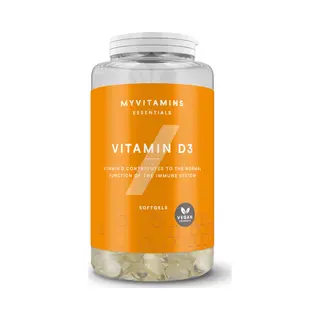Myvitamins Vitamin D3 Softgels - 60Softgels - Vegan