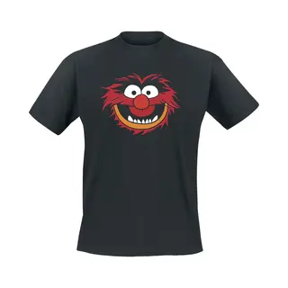 The Muppets Animal - Face T-Shirt Black