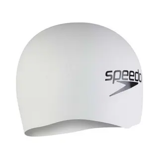 Speedo Unisex Erwachsene Fastskin Badekappe | Wettkampf-Badekappe Schwimmkappe, Weiß, Einheitsgröße