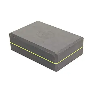 Yoga-Mad Unisex Adult 369 Yoga Block - Grey, 230 X 150 X 76 Mm