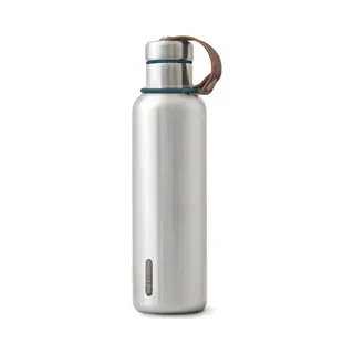 Black + Blum Black+Blum - Water Bottle - Stainless Steel Thermal Insulated Leak Proof Travel Thermo Flask With Wide Spout And Stylish Vegan Leather Carry Loop -