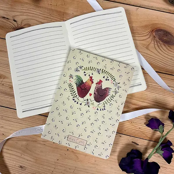 Alex Clark Art Alex Clark Naked Spine Notebook Chickens ~ Notitieboekje Zonder Rug Kippen thumbnail