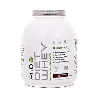 PhD Nutrition Diet Whey Low Calorie Protein Powder, Low Carb, High Protein Lean Matrix, Banana Diet Whey Protein Powder, 62 Servings Per 2 Kg Bag
