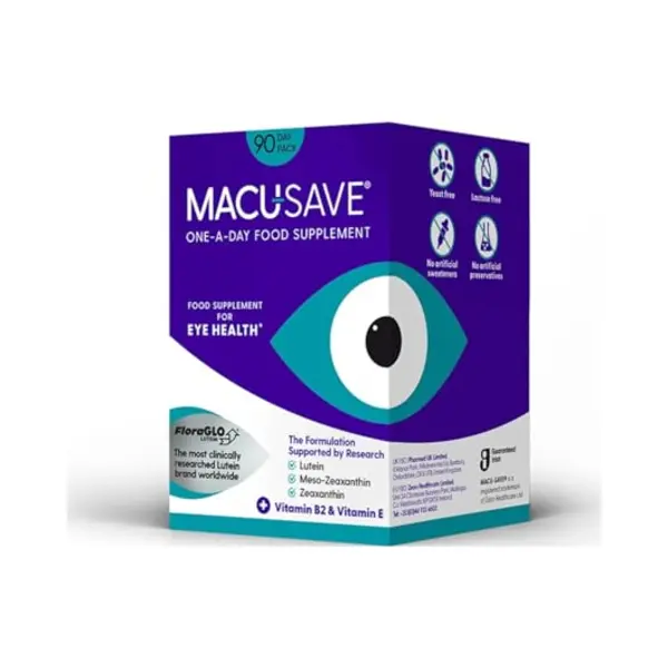 Macu-Save Eye Health Supplement* 90-Day Pack, With Lutein Zeaxanthin And Meso-Zeaxanthin – 90 Capsules thumbnail