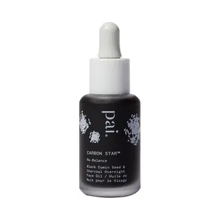 Pai Skincare | Carbon Star Overnight Clarifying Face Oil For Acne And Blemish Prone Skin With Activated Charcoal. Organic, Vegan, Cruelty Free. 30ml