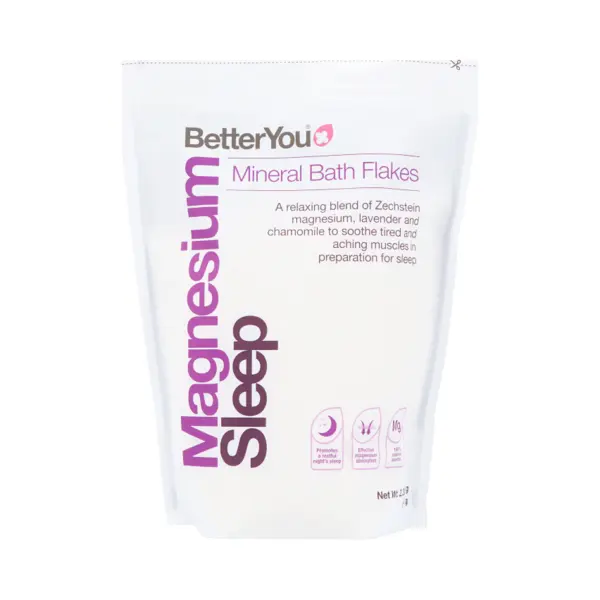 BetterYou Magnesium Sleep Mineral Bath Flakes | Zechstein Magnesium Infused With Lavender & Chamomile To Soothe Aching Muscles | Relaxing Essential thumbnail