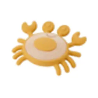 Tickit Silisoft Krab Bijtspeelgoed (Neutrale Kleuren)