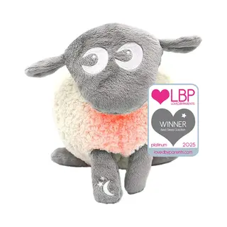 Sweet dreamers Ewan Deluxe – Grijze Oplaadbare White Noise Slaapknuffel Voor Baby’s – Met SmartCRY Huilsensor, Rode Slaaplamp & 10 Rustgevende Geluiden