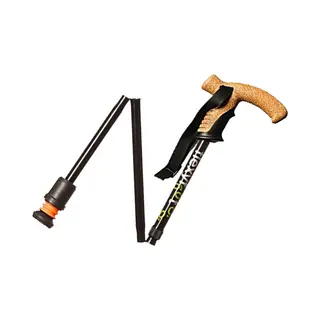 Skyline Mobility - Flexyfoot Flexyfoot Wandelstok Met Kurken Handvat - Opvouwbaar Zwart