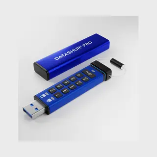 iStorage datAshur Pro 64 Gb | Secure Flash Drive | Fips 140-2 Level 3 Certified| Nlncsa Dep-V Certified | Nato Restricted Certified |Aes-Xts 256-bit Hardware Encryption | Pin protected | Dust/Water Resistant