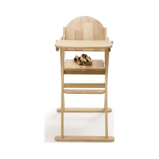 Safetots Inklapbare Houten Kinderstoel, Naturel, Hoge Kinderstoel