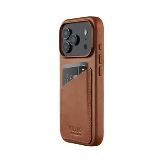 Mujjo Wallet Leather Case - For IPhone 17 Pro - MagSafe Compatible - Tan