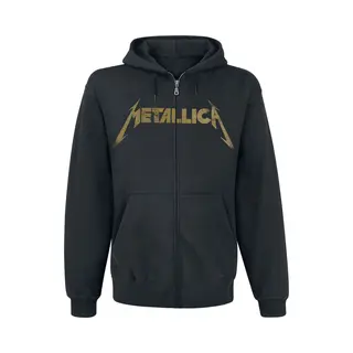 Metallica Hetfield Iron Cross Guitar Kapuzenjacke Schwarz In Xl