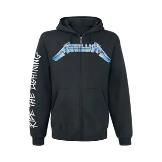 Metallica Ride The Lightning Hoodie Jacket Black