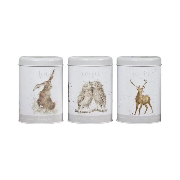 Wrendale Designs The Country Kitchen Collection Aufbewahrungsdosen Für Tee, Kaffee Und Zucker thumbnail