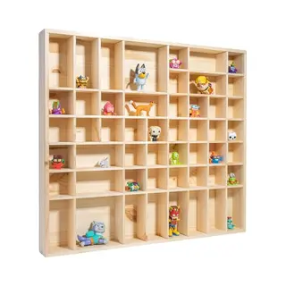Creative Deco Setzkasten Holz Sammelbox Holztablett 51 Fächer | 52 X 46 X 5 Cm | Bemalen Holz Sortierung Speicherregal Box Drucker Vitrine | Perfekt