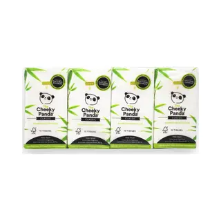 The Cheeky Panda Classic Bamboo Pocket Tissue 8 Packs