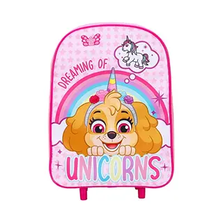 Tdl Skye Unicorn Patrol Charakter Standard Faltbarer Trolley Handgepäck Tasche Für Schule Reisen Urlaub, Rose